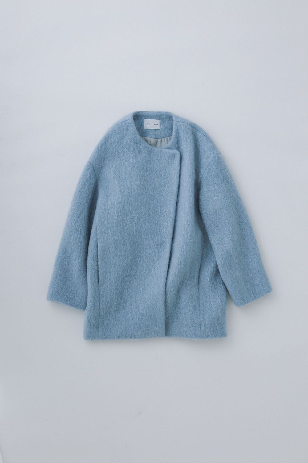 MOHAIR SHAGGY HALF COAT