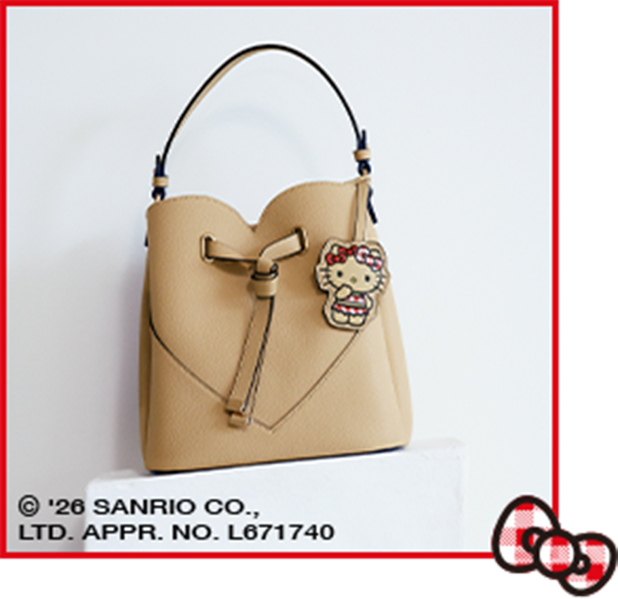 Heart-Cut Bag with Charm